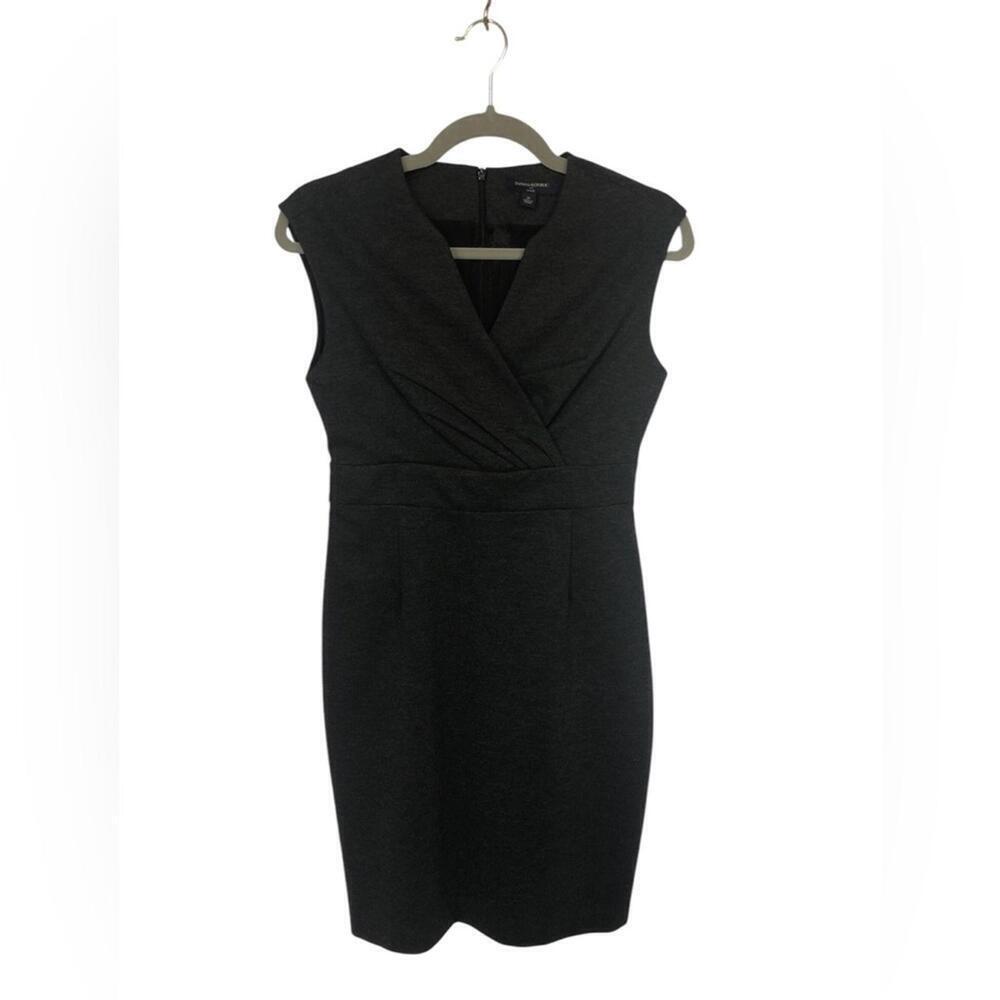 Banana Republic High Waist Dress Sleeveless Twist Bodice Fitted Skirt